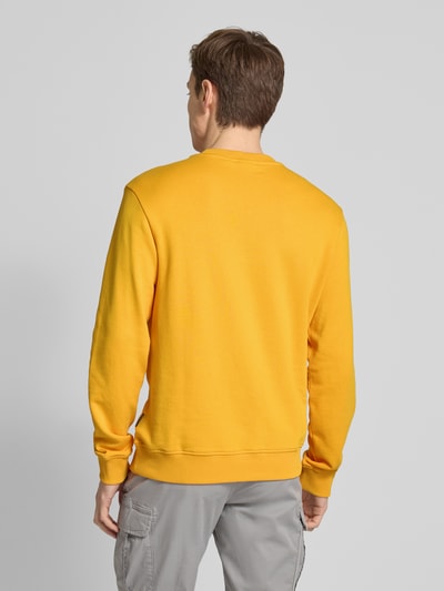 Napapijri Sweatshirt mit Label-Stitching Modell 'BALIS' Orange 5