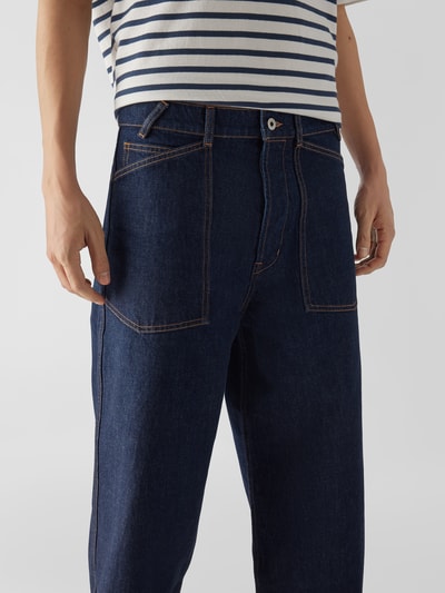 Kenzo Loose Fit Jeans aus Baumwolle Dunkelblau 3