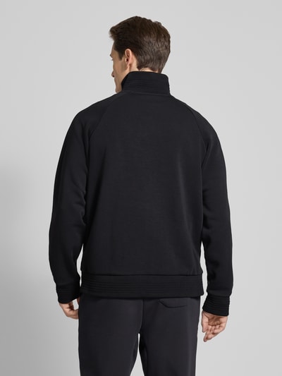 BOSS Green Sweatshirt mit Troyer-Kragen Modell 'Saggel' Black 5