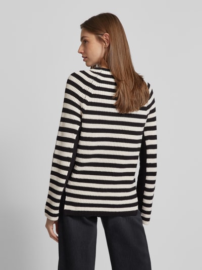 Oui Gebreide pullover met labeldetails Zwart - 5