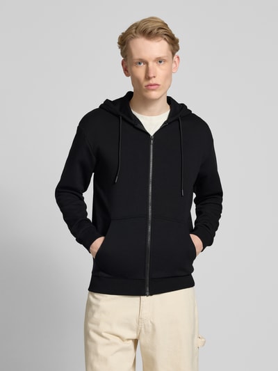 Jack & Jones Bluza rozpinana z kapturem model ‘BRADLEY’ Czarny 4