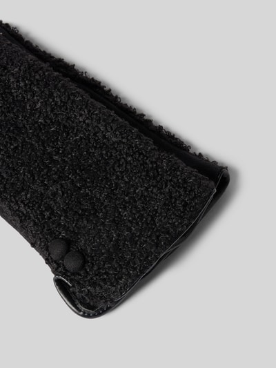 EEM Regular fit handschoenen met imitatiebont Zwart - 2