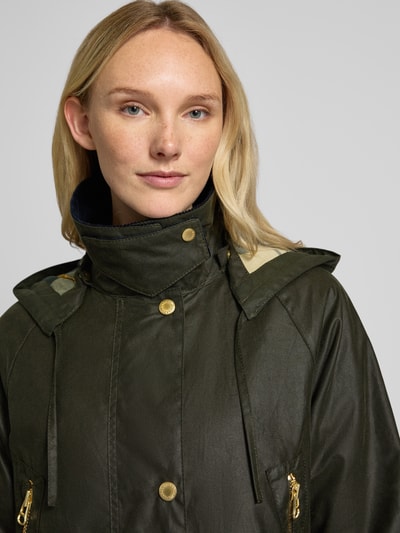 Barbour Mantel mit Umlegekragen Modell 'Carolyn' Khaki 3