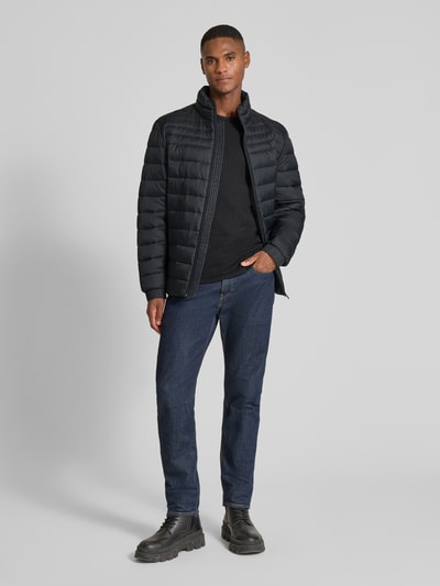 BOSS Orange Slim Fit Steppjacke mit Stehkragen Modell 'ODEN2' Black 1