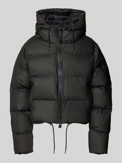 RAINS Gewatteerd jack met capuchon en tweewegsritssluiting, model 'Alta' Zwart - 2