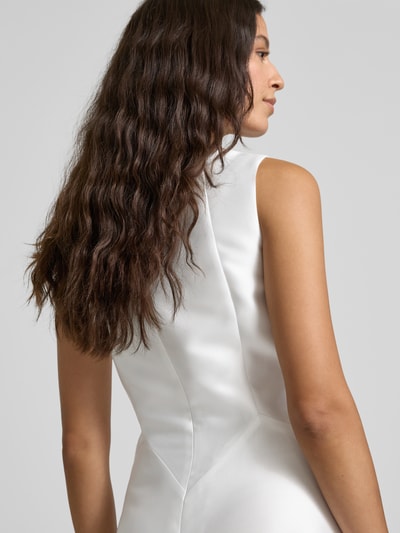 Swing Suknia ślubna z zamkiem błyskawicznym o kroju bez rękawów Złamany biały 6