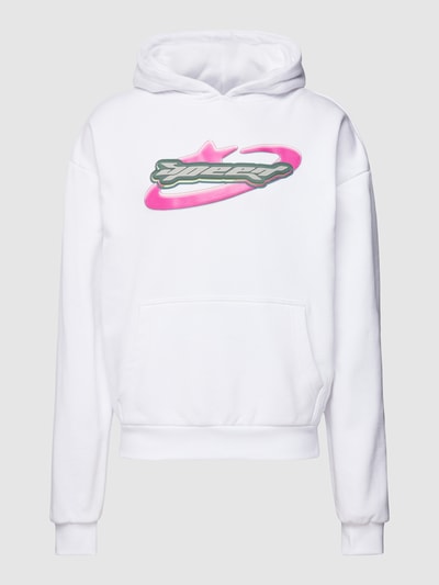 Mister Tee Hoodie mit Statement-Print Modell 'SPEED' Weiss 1