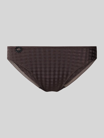 Marie Jo Slip mit floraler Applikation Modell 'Avero' Dunkelbraun 1