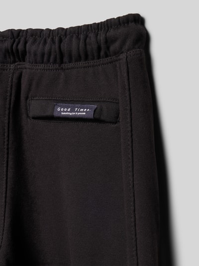 Mango Sweatpants mit elastischem Bund und Cargotaschen Black 2