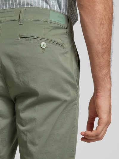 Brax Regular Fit Chino-Shorts mit Gesäßtaschen Modell 'BOZEN' Hellgruen 3