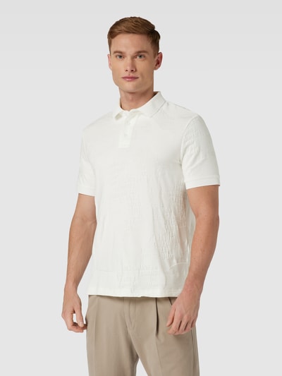 ARMANI EXCHANGE Poloshirt mit Label-Detail Offwhite 4