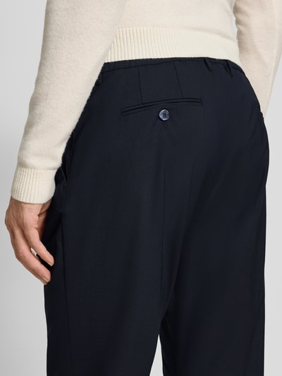CRUNA Pantalon met bandplooien Marineblauw - 3