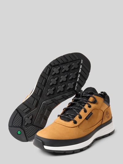 Timberland Boots van leermix met labeldetails Camel - 4