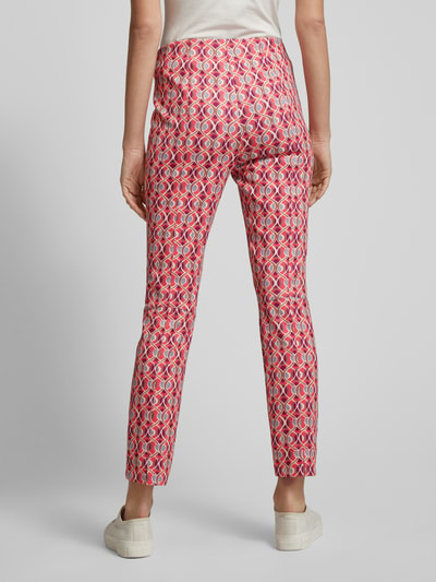 Raffaello Rossi Broek met all-over motief, model 'PENNY' Felroze - 5