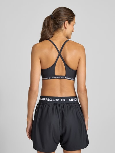 Under Armour Bustier met elastische band, model 'Crossback Low Bra' Zwart - 5