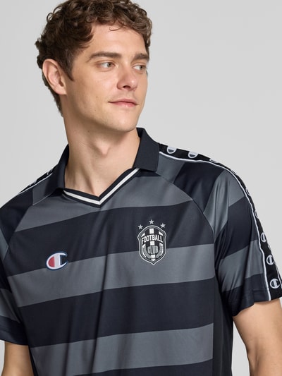 CHAMPION Koszulka z kołnierzykiem polo Czarny 3