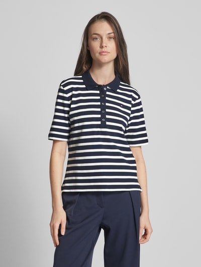 Tommy Hilfiger Poloshirt mit Streifenmuster Marine 4