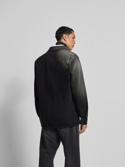 MM6 Maison Margiela Jeanshemd mit Knopfleiste Anthrazit 5