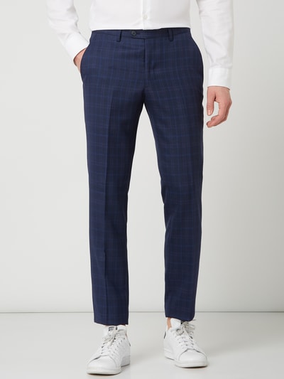 Montego Pantalon met viscose en rechte pasvorm Marineblauw - 4