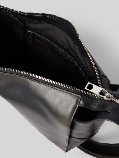 LIEBESKIND BERLIN Lederhandtasche mit Label-Prägung Modell 'LOU' Black 5