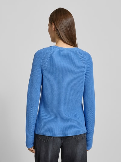 Marc O'Polo Regular Fit Strickpullover aus reiner Baumwolle  Hellblau 5