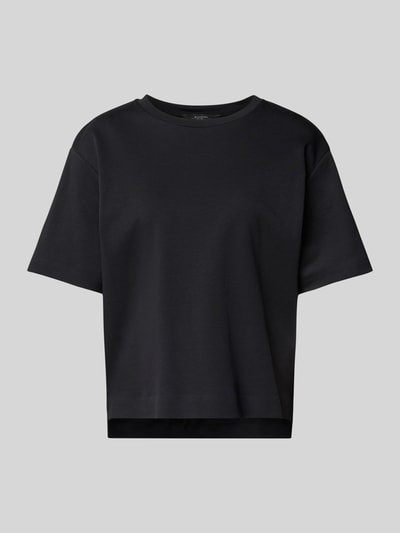 Weekend Max Mara T-shirt met verlengd rugpand, model 'MULTID' Zwart - 2