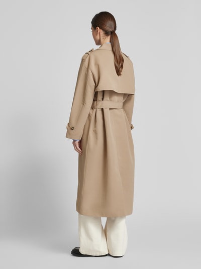 Vero Moda Taillierter Trenchcoat mit Riegeln Modell 'CHLOE' Sand 5