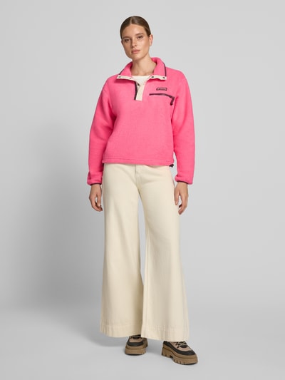 Columbia Fleecepullover mit Knopfleiste Modell 'Helvetia II' Pink 1