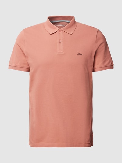 s.Oliver RED LABEL Poloshirt mit Label-Stitching Hellrot 2