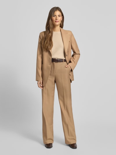 Mango Slim Fit Blazer mit Reverskragen Modell 'NATALIE' Camel 1