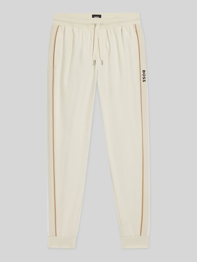 BOSS Regular Fit Jogginghose aus reiner Baumwolle Offwhite 2