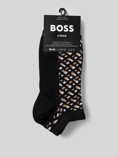 BOSS Sneakersocken mit Label-Stitching im 2er-Pack Black 3