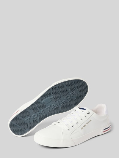 Tom Tailor Low Top Sneaker in Lederoptik Modell 'STEVE' Weiss 4