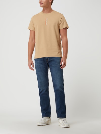 Levi's® Regular Fit Jeans mit Stretch-Anteil Modell '505' - 'Water<Less™' Dunkelblau 1