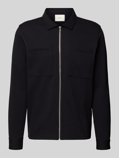 SELECTED HOMME Regular fit sweatjack van katoenmix, model 'JACKIE' Zwart - 2