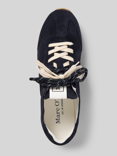 Marc O'Polo Low Top Sneaker aus Veloursleder-Mix Modell 'FABIANA 4B' Dunkelblau 3