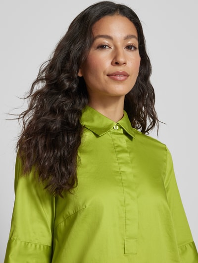 Christian Berg Woman Knielanges Hemdblusenkleid mit verdeckter Knopfleiste Apfel 3