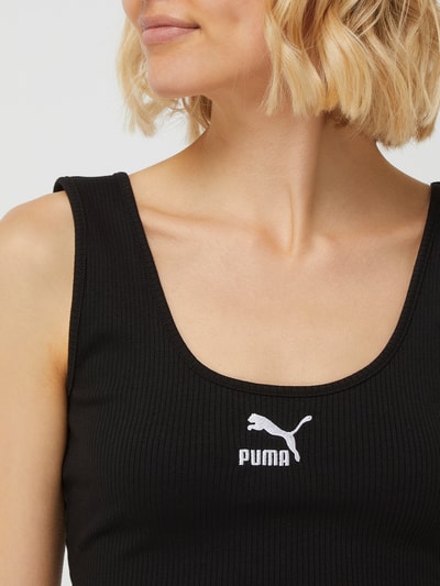 PUMA PERFORMANCE Crop Top mit Logo Black 3