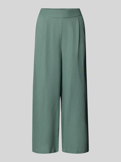 Vero Moda Loose fit culotte van een mix van viscose en linnen, model 'MYMILO' Lindegroen - 2
