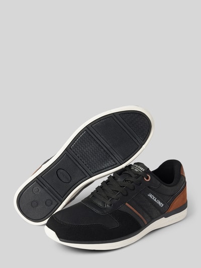 Jack & Jones Sneakersy z nadrukiem z logo model ‘BARON’ Czarny 4