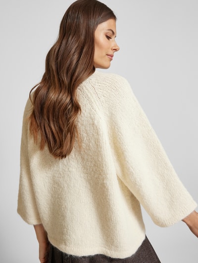 FREE/QUENT Strickpullover mit 3/4-Ärmel Modell 'LULU' Offwhite 3