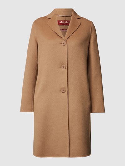 Max Mara Studio Płaszcz z połami Camel 2