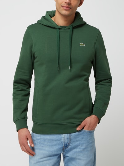 Lacoste Bluza z kapturem i naszywką z logo Zielony 4