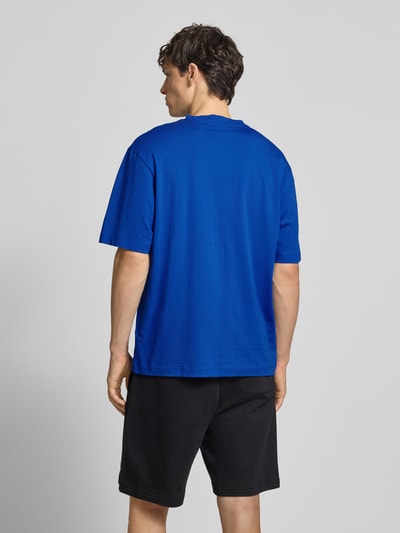 Hugo Blue T-Shirt mit Motiv-Print Modell 'Nurix' Royal 5