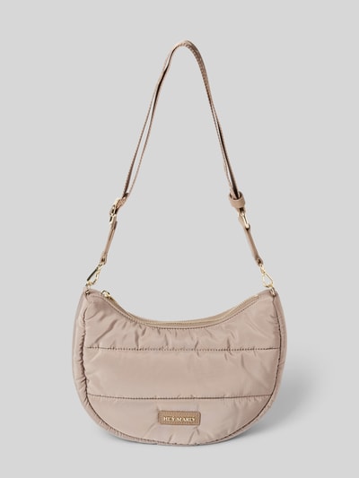 Hey Marly Handtasche mit Label-Badge Modell 'Lifetime Buddy' Taupe 1