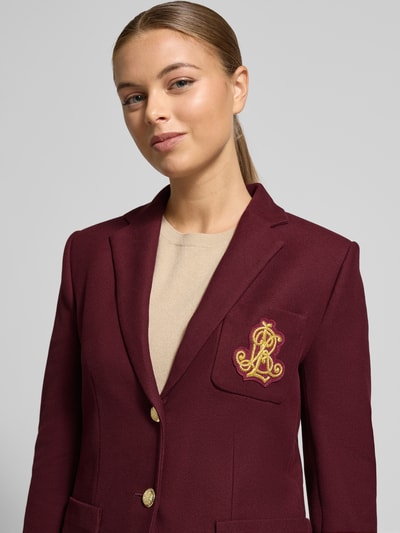 Lauren Ralph Lauren Blazer mit Reverskragen Bordeaux 3