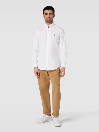 Polo Ralph Lauren Freizeithemd mit Button-Down-Kragen Weiss 1