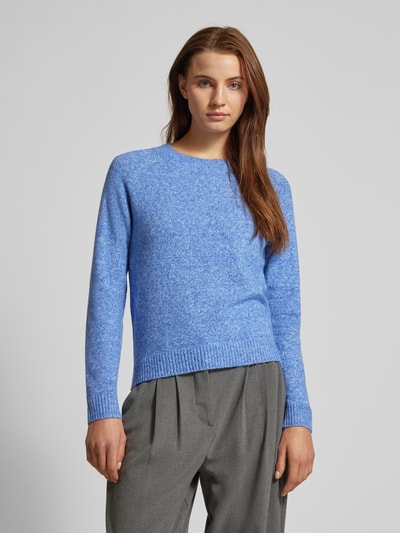 Vero Moda Gebreide pullover met lange mouwen, model 'DOFFY' Blauw gemêleerd - 4