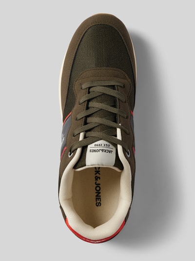 Jack & Jones Sneakersy sznurowane z detalem z logo model ‘SPIRIT’ Oliwkowy 3