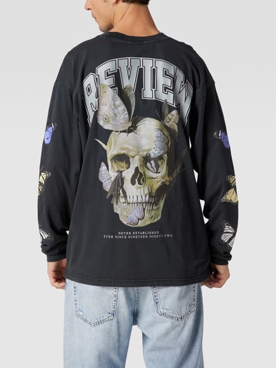 REVIEW Sweatshirt mit Motiv-Prints Schwarz 5